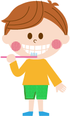 歯を磨く子ども