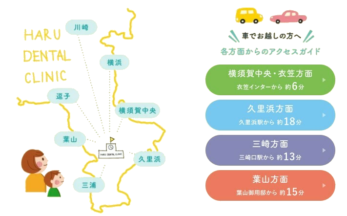 はる歯科クリニックアクセス